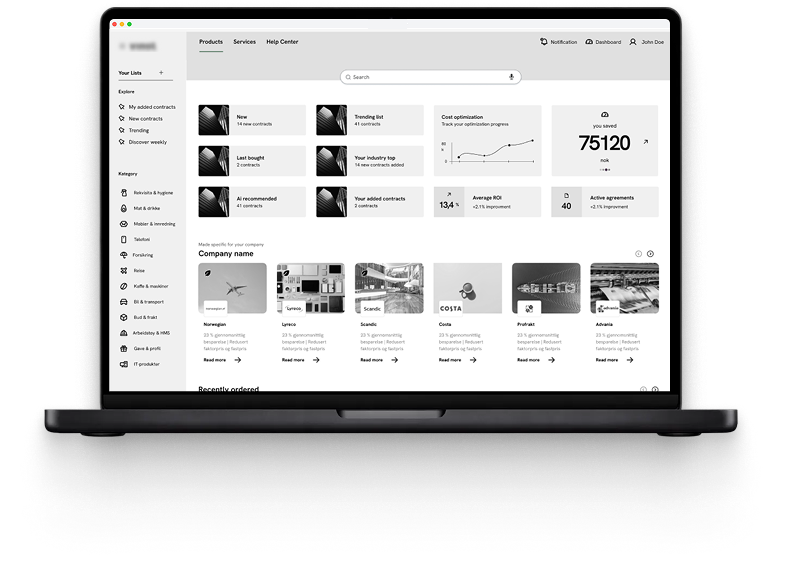 Wireframe — homepage