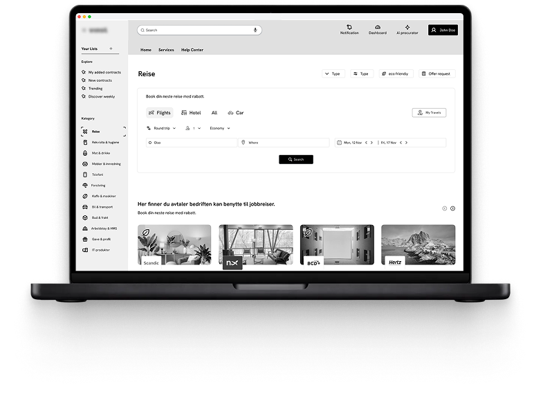 Wireframe — revised nav